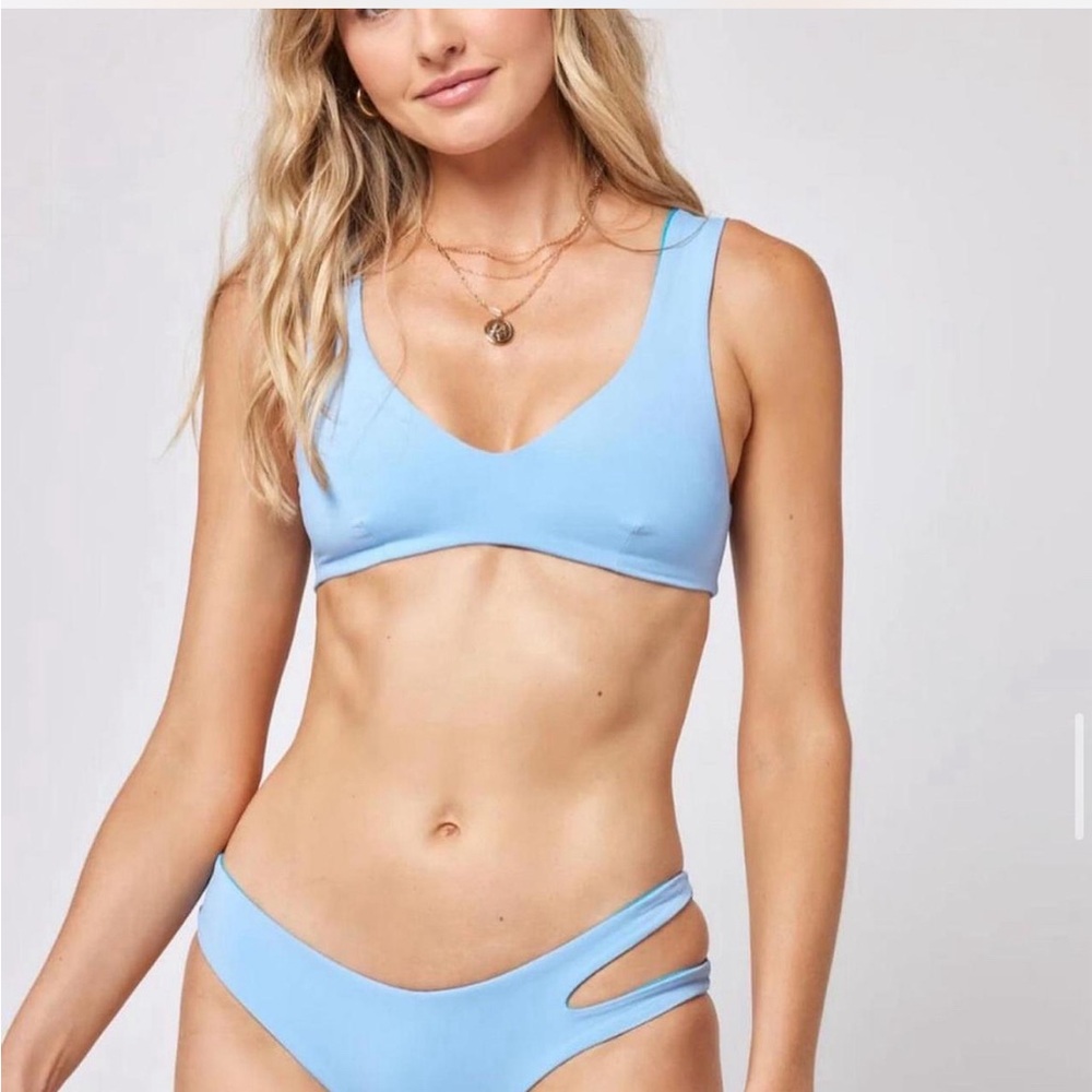 L space reversible bikini